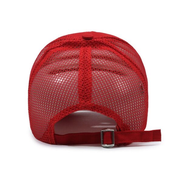 Red Adjustable Hat Extended Brim Sun Hat - Image 2