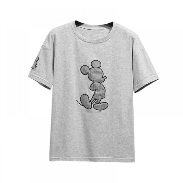 New Summer Plus Size Women's Slimming Top Fat Cartoon Embroidered Loose Short Sleeve T-Shirt - Image 5