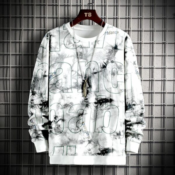 New Autumn Men's Long-Sleeved T-Shirt Men's Casual Trend Slim Round Neck Style Sweater - Image 5