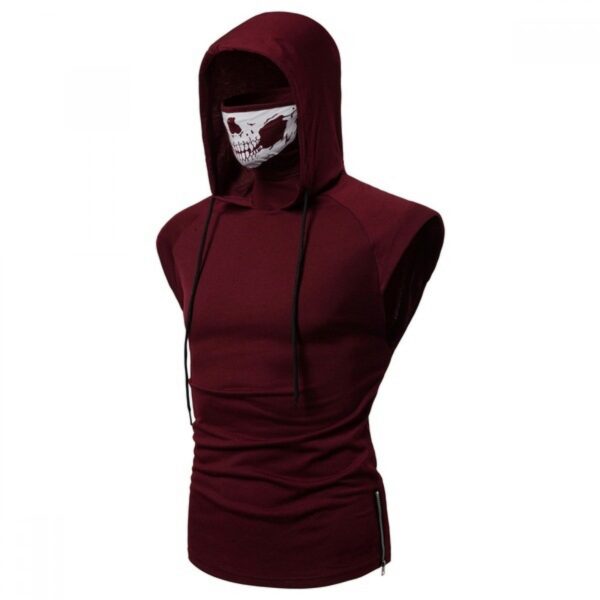 T-Shirt New Korean Style Trendy Men's Tops Hooded Printed T-Shirt Long-Sleeved Summer T-Shirt - Image 5