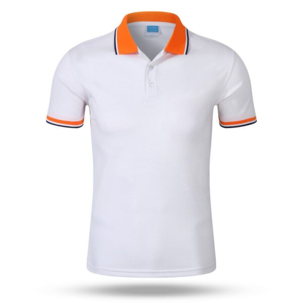 Sweater Short Sleeve Lapel T-Shirt Summer Blank Work Clothes - Image 2