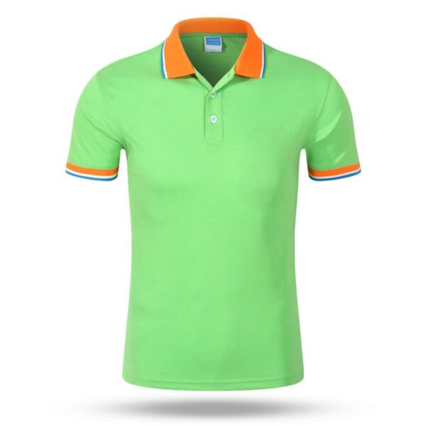 Sweater Short Sleeve Lapel T-Shirt Summer Blank Work Clothes - Image 3