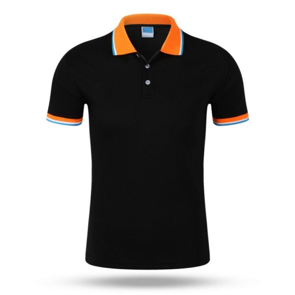 Sweater Short Sleeve Lapel T-Shirt Summer Blank Work Clothes - Image 4