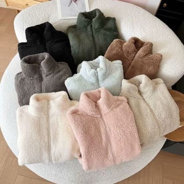 Women's Thick Double-Faced Fleece Sweater Warm Coat - Image 3