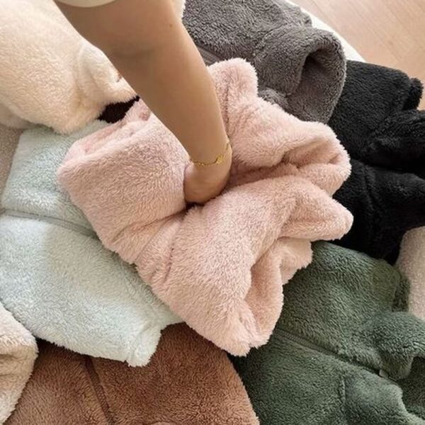 Women's Thick Double-Faced Fleece Sweater Warm Coat - Image 4