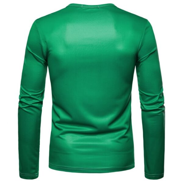 New 3D Personality Printing Fashion Men's Christmas Long-Sleeved T-Shirt - Image 3