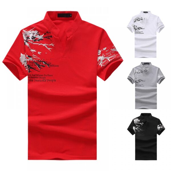 New Men's Printing Short-Sleeved Plus Size T-Shirt - Image 3
