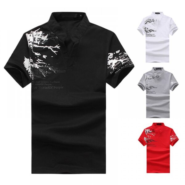 New Men's Printing Short-Sleeved Plus Size T-Shirt - Image 4