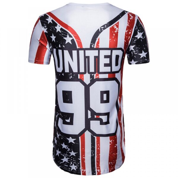 New Men's Alphabet Print Long Sleeve Hip-Hop T-Shirt - Image 3